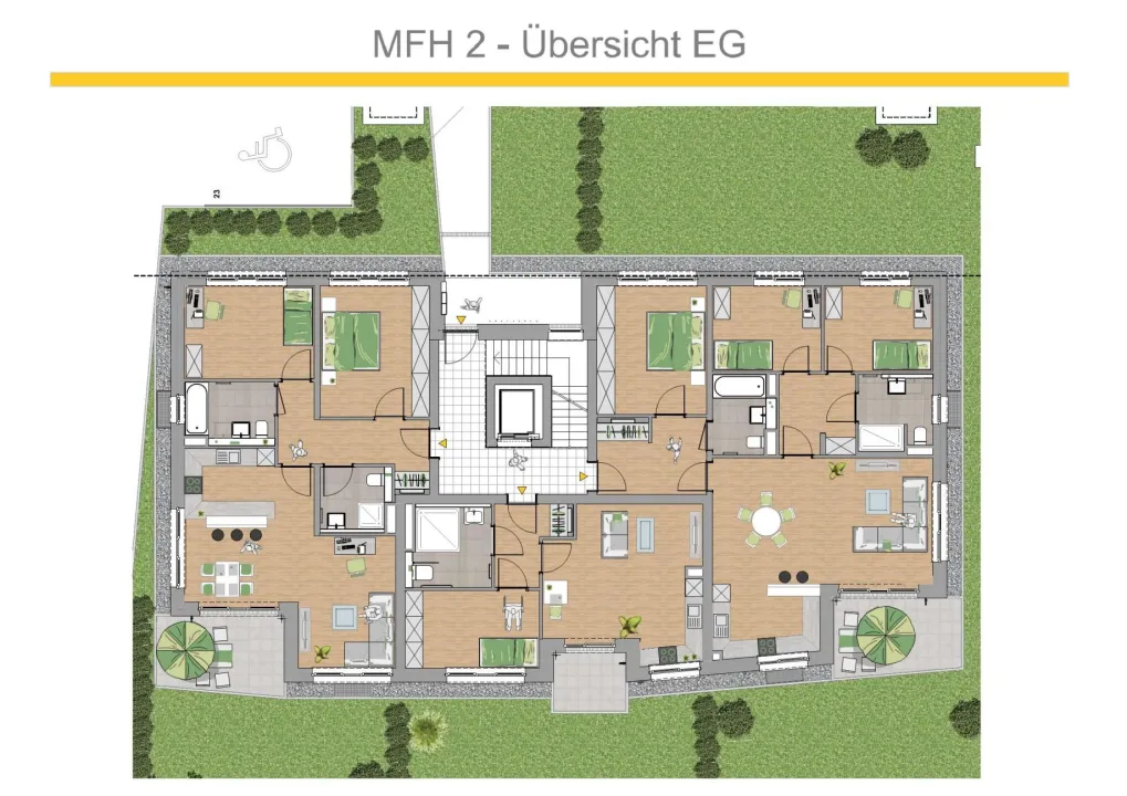 一楼公寓 特里尔  德国 | Übersicht EG