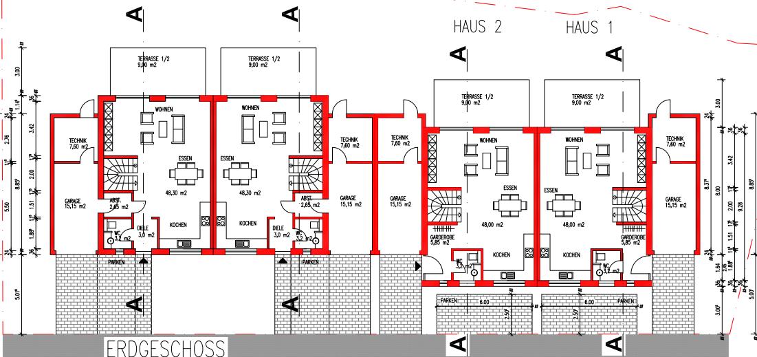Dvojna kuća Trier Prodajem Njemačka | Erdgeschoss