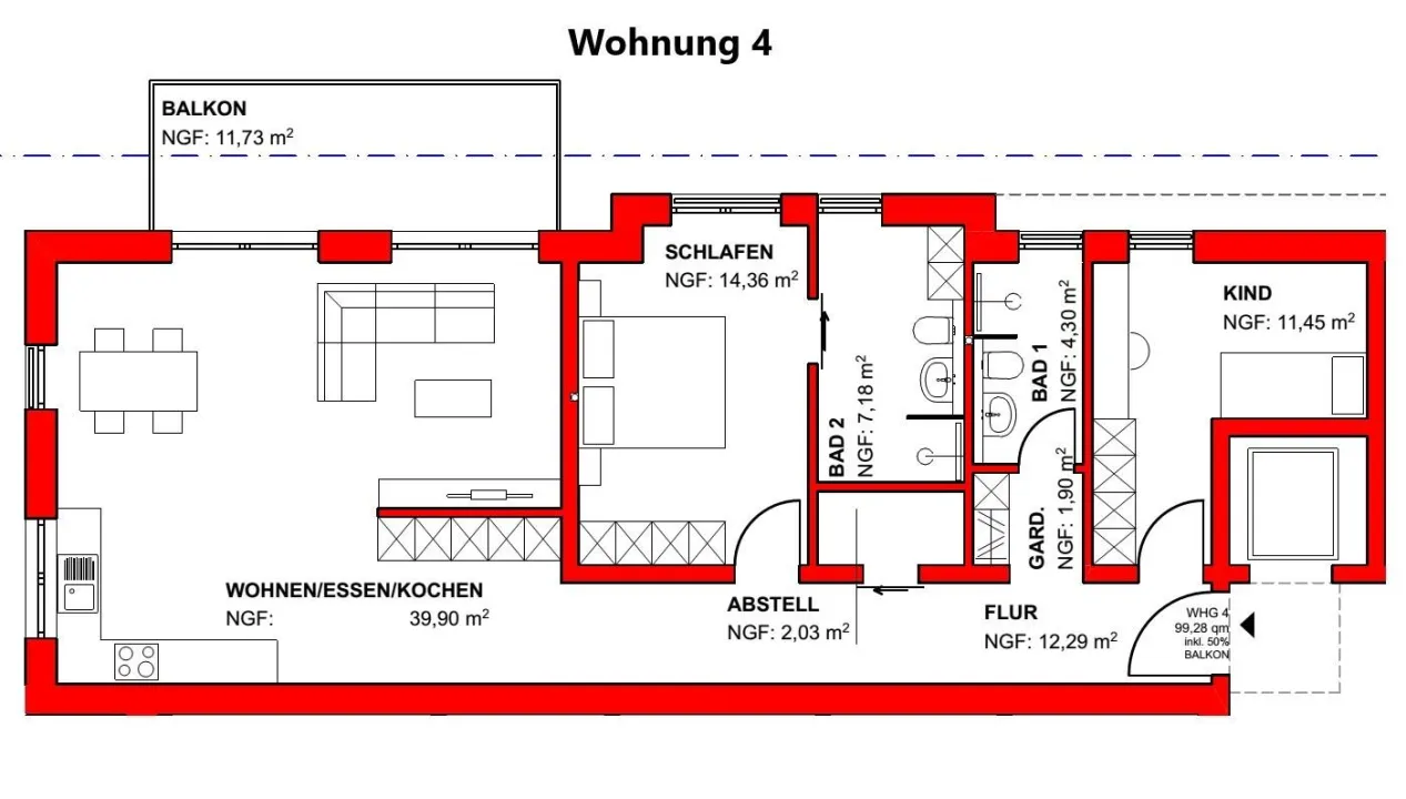 扁平 萨尔堡  德国 | Wohnung 4