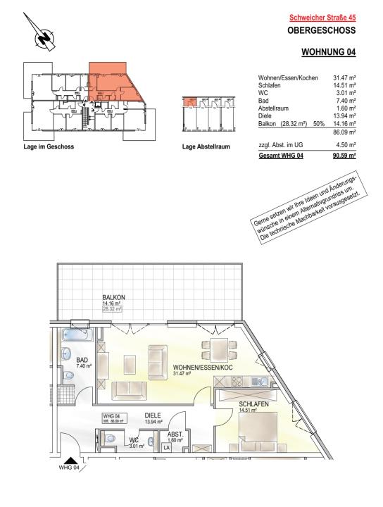 مسطحة Schweich للبيع ألمانيا | Wohnung 4