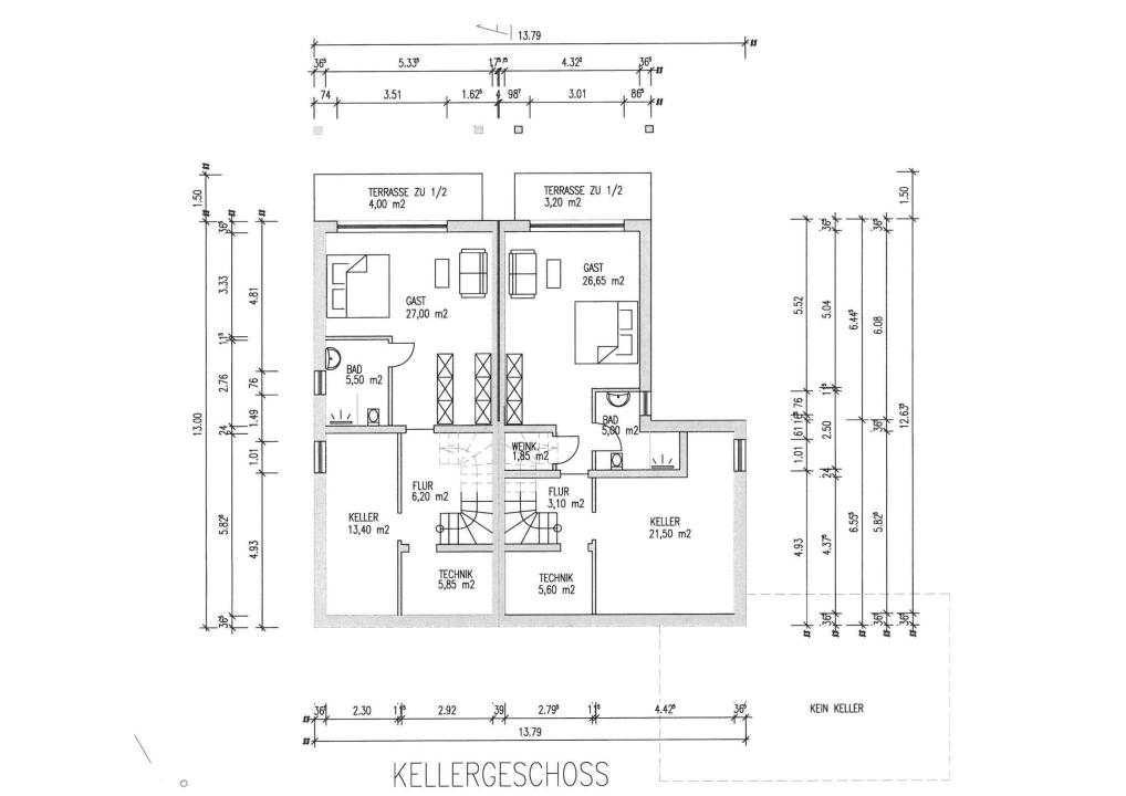 半独立式住宅 普鲁维格  德国 | Untergeschoß