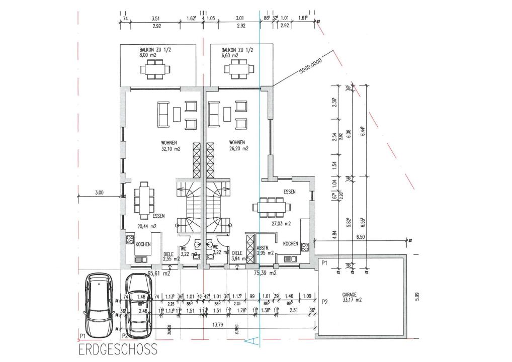 半独立式住宅 普鲁维格  德国 | Erdgeschoß