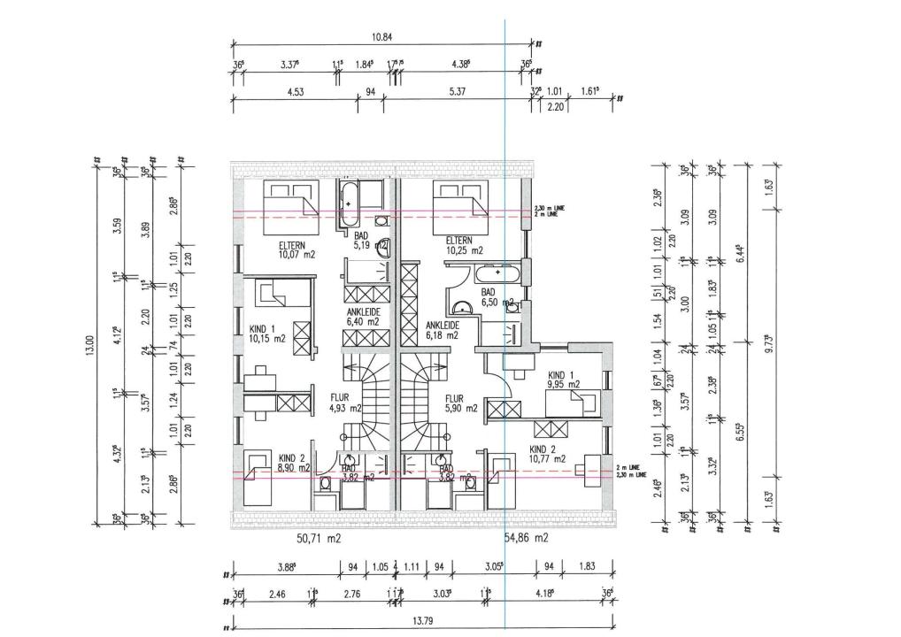 半独立式住宅 普鲁维格  德国 | Obergeschoß
