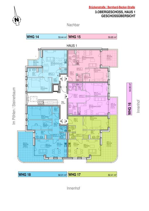 Płaski Schweich  Niemcy | Haus 1 - 3. Obergeschoss