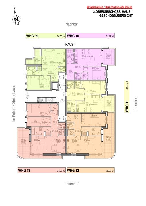 Płaski Schweich  Niemcy | Haus 1 - 2. Obergeschoss