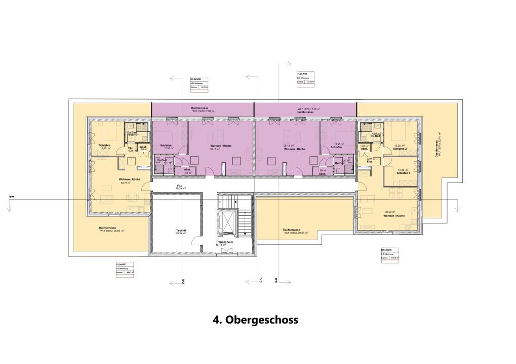 Grundriss 4. Obergeschoss