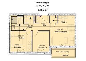 1階フラット トリーア 販売中 ドイツ | Wohnungen 9, 18, 27, 36