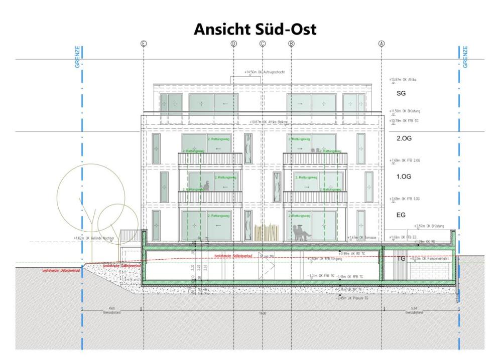 Ansicht Süd-Ost
