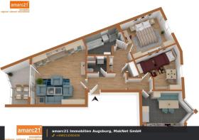 Kat Apartman Na prodaju u Augsburg-Göggingen, Njemačka Kat Apartman Na prodaju u Augsburg-Göggingen, Njemačka