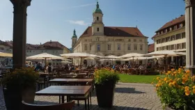 Gasztronómia kiadó a  oldalon. Einsiedeln, Svájc