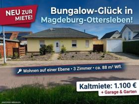 Bungalow For Rent in Magdeburg-Ottersleben, Germany Bungalow For Rent in Magdeburg-Ottersleben, Germany