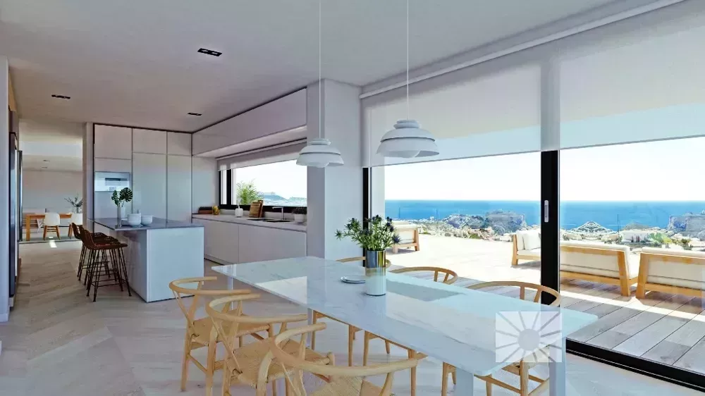 Villa Benitachell / El Poble Nou de Benitatxell Satılık İspanya | Cumbre del Sol Luxusvilla - Küche Essbereich