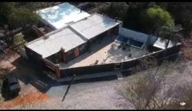 Kuća San Bernardino Prodajem Paragvaj | San Bernardino Haus Luftaufnahme