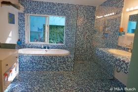 Hus La Yagua Til salgs Den dominikanske republikk | Großzügiges Badezimmer