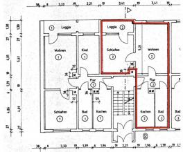 Σπίτι Markneukirchen Προς Ενοικίαση Γερμανία | Grundriss (rot markiert)